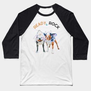 ready to rock two dogs ready for Halloween halloween costume Baseball T-Shirt